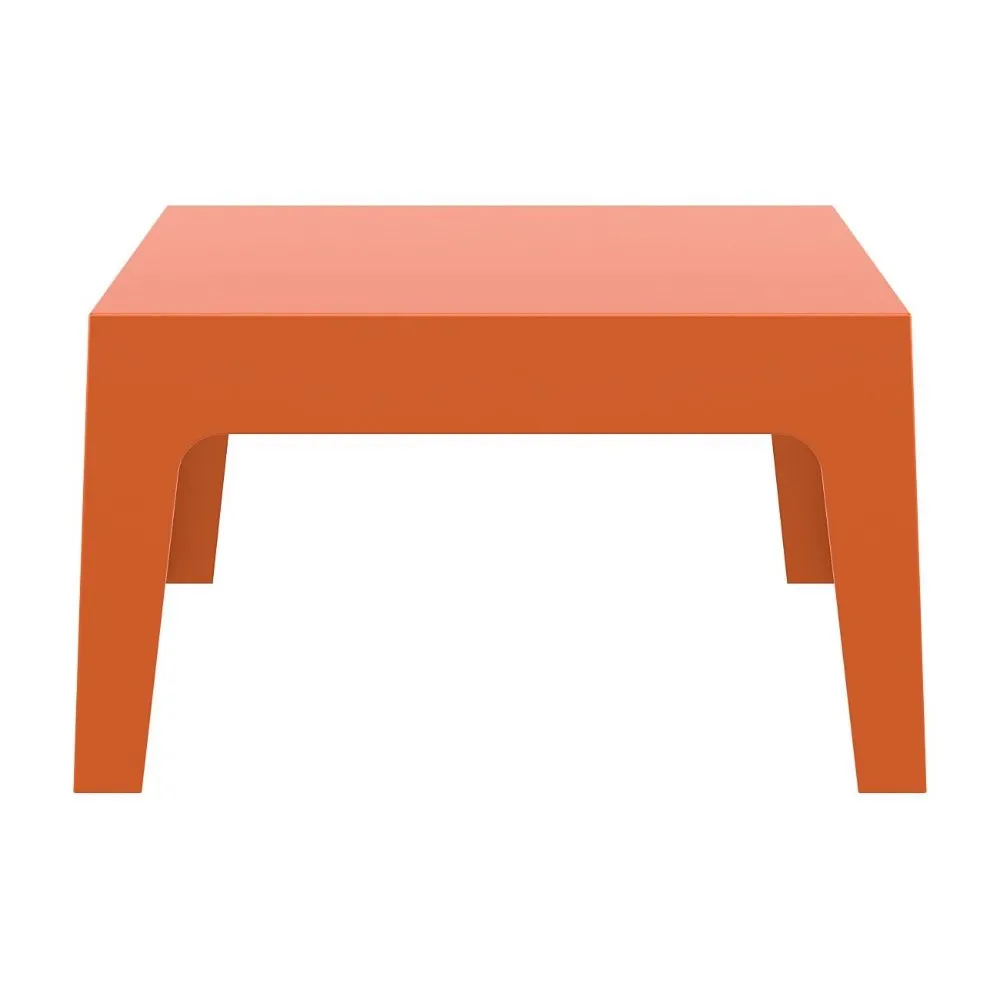 BOX RESIN OUTDOOR CENTER TABLE ORANGE