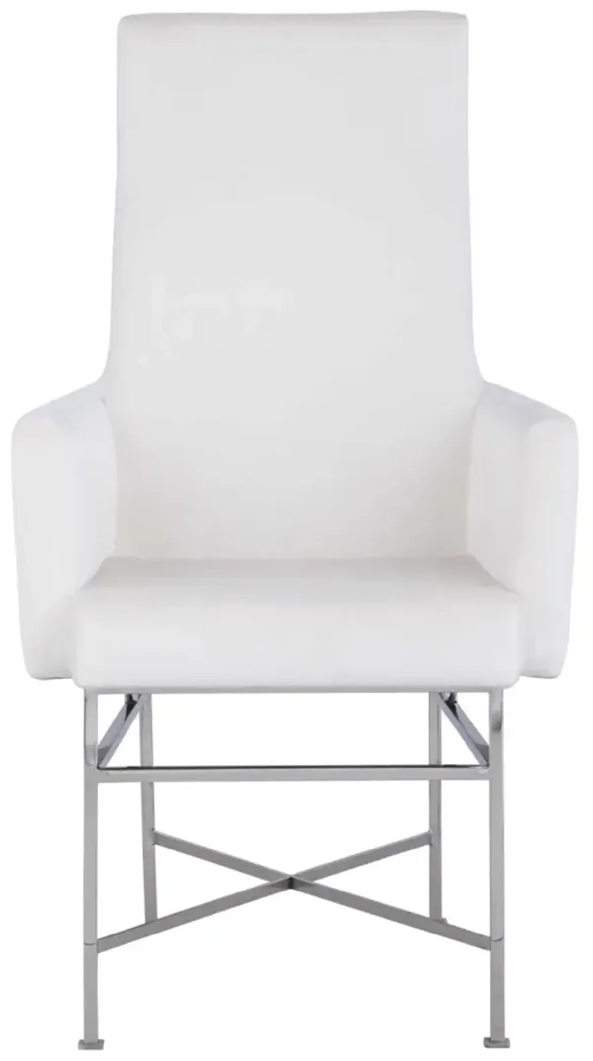 Chintaly Kendall Contemporary Arm Chair with Steel Frame