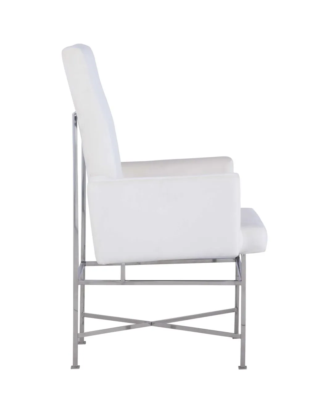 KENDALL CONTEMPORARY ARM CHAIR WITH STEEL FRAME