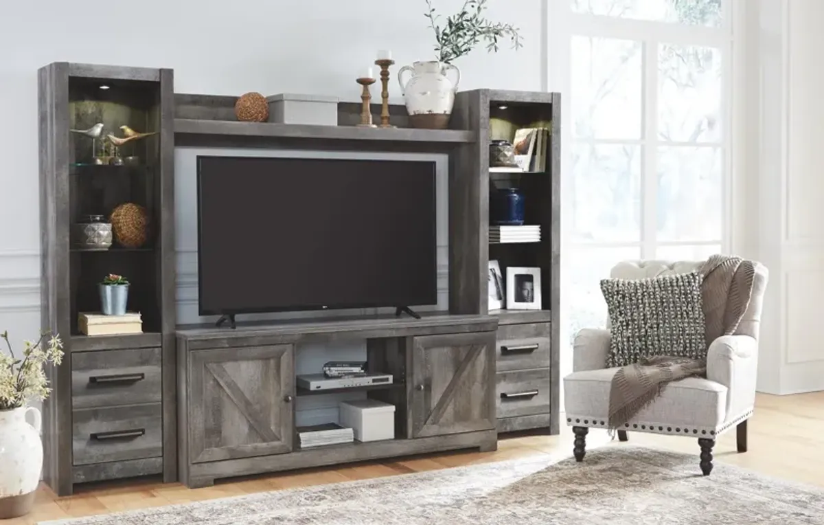 Ashley Wynnlow Gray 4-Piece Entertainment Center