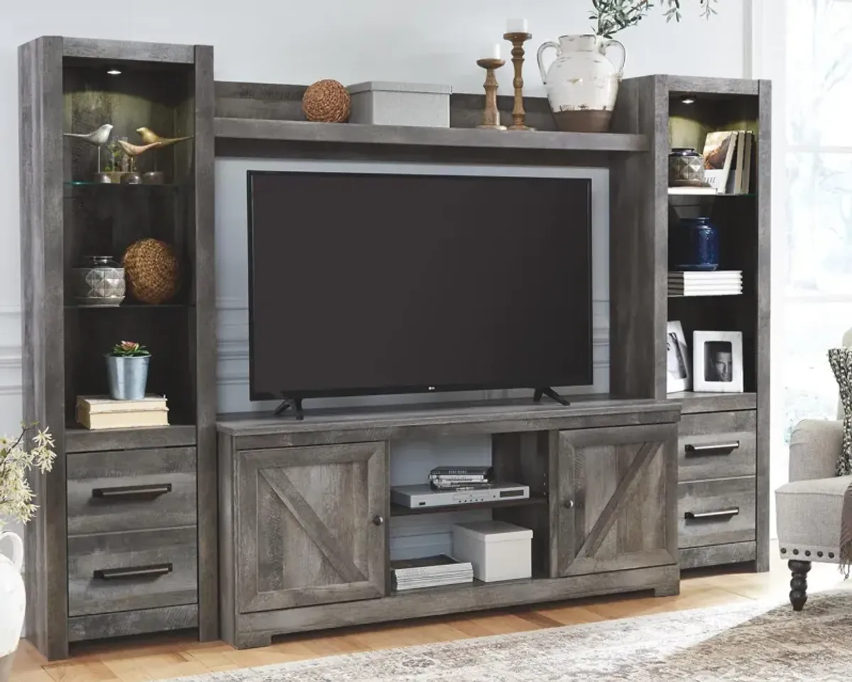 Ashley Wynnlow Gray 4-Piece Entertainment Center