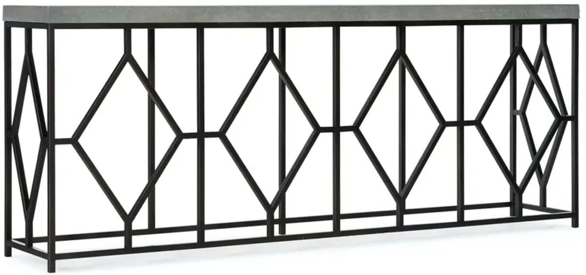 Hooker Furniture Ciao Bella Metal & Faux Concrete Console Table