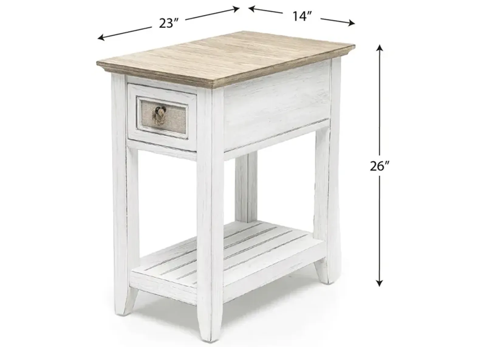 Seawinds Captiva Island Chairside Table Beach Sand Finish