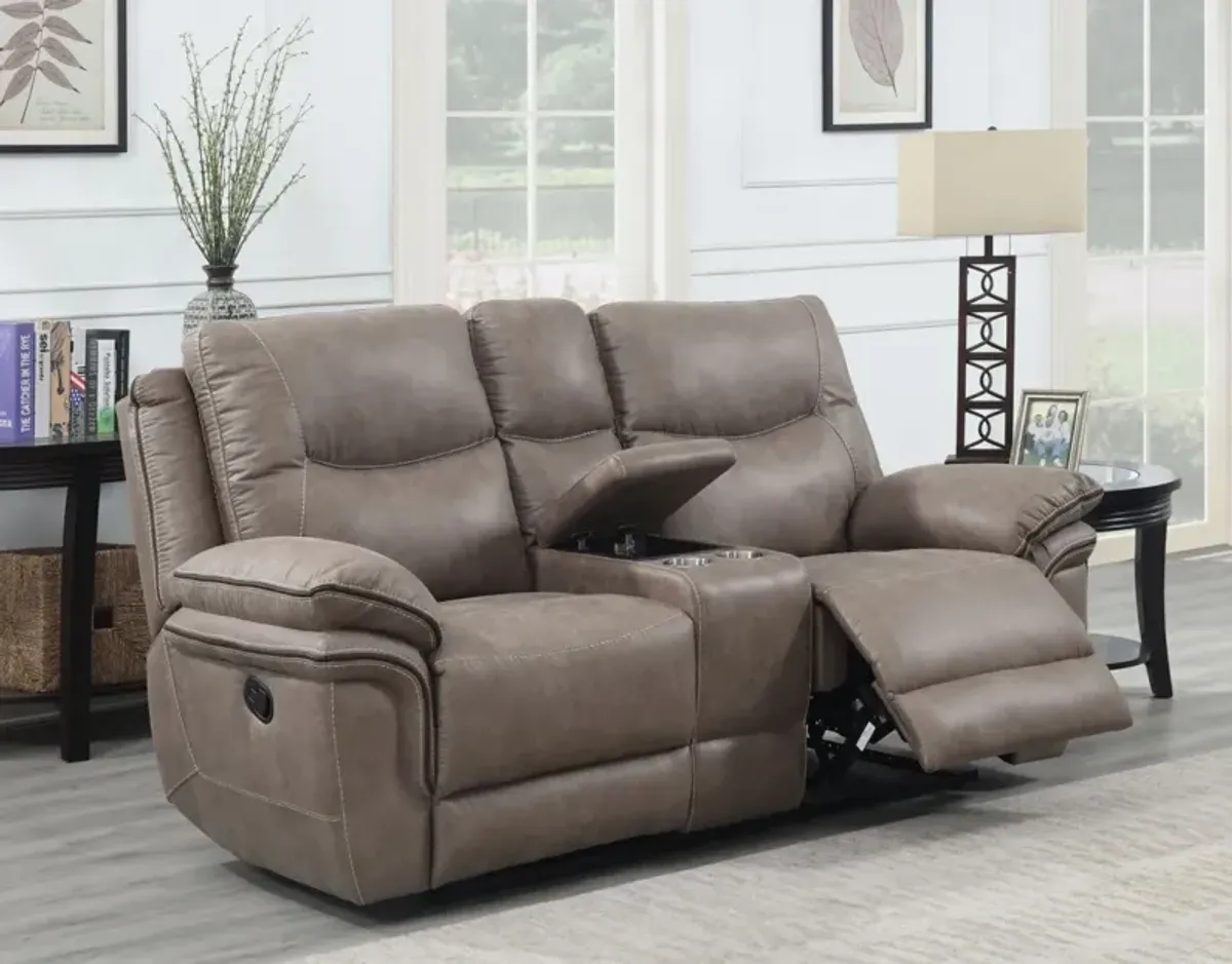 Steve Silver Isabella Sand Console Loveseat Recliner