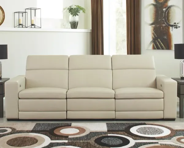 Ashley Texline Sand 4-Piece Power Reclining Sofa