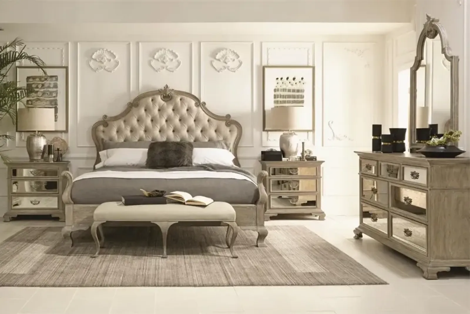 Bernhardt Campania Panel Bed King