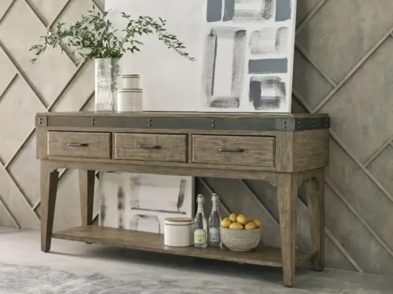 Kincaid Plank Road Artisans Sideboard in Stone