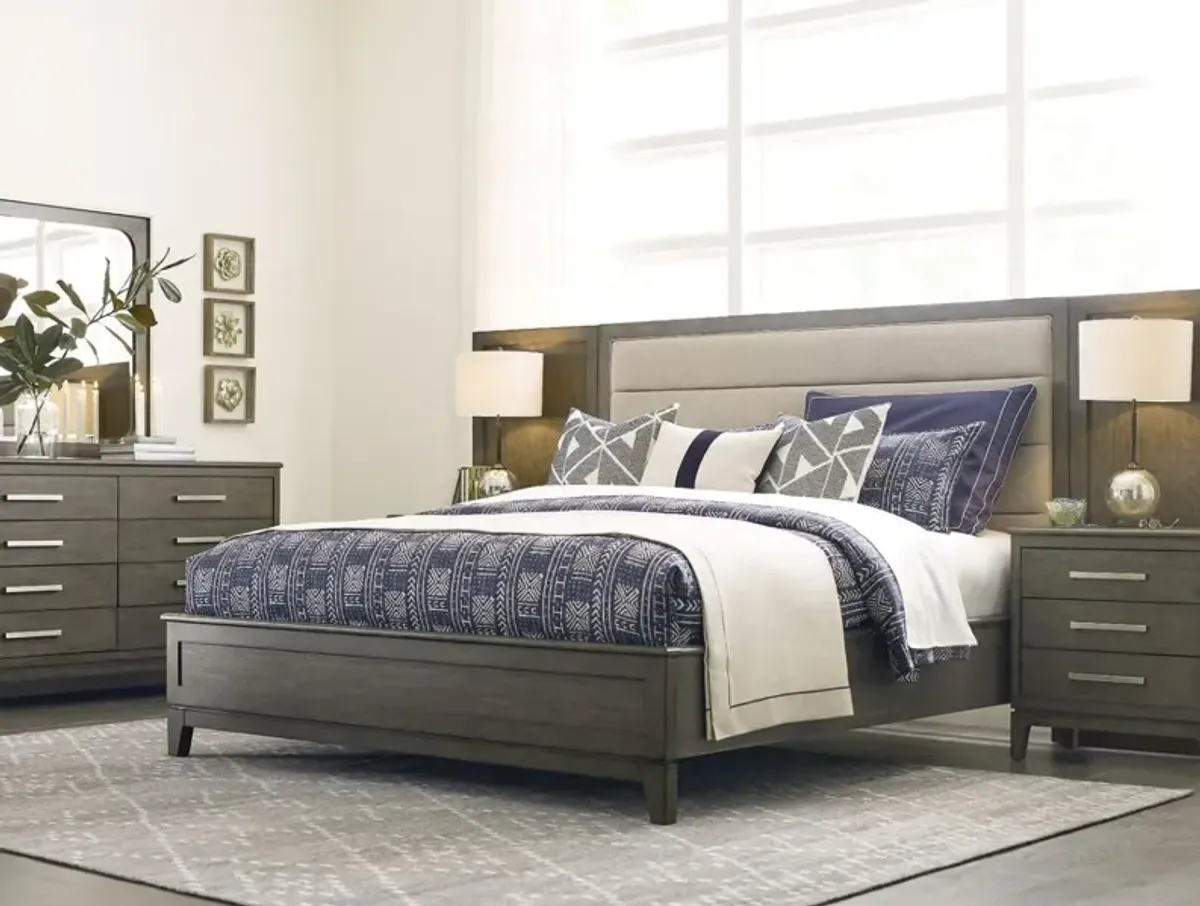 Kincaid Ross Upholstered Panel Bed Cascade King Headboard