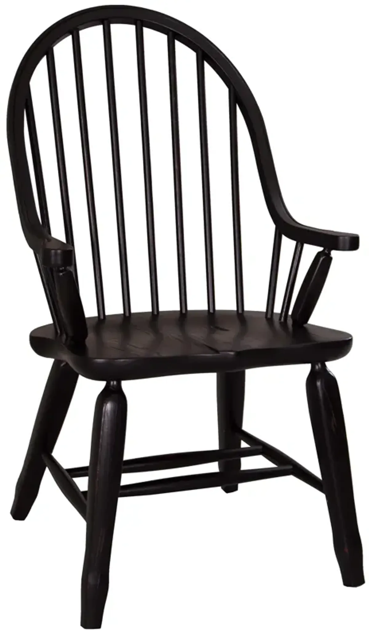 Liberty Furniture Treasures Black Bow Back Side Arm Chair