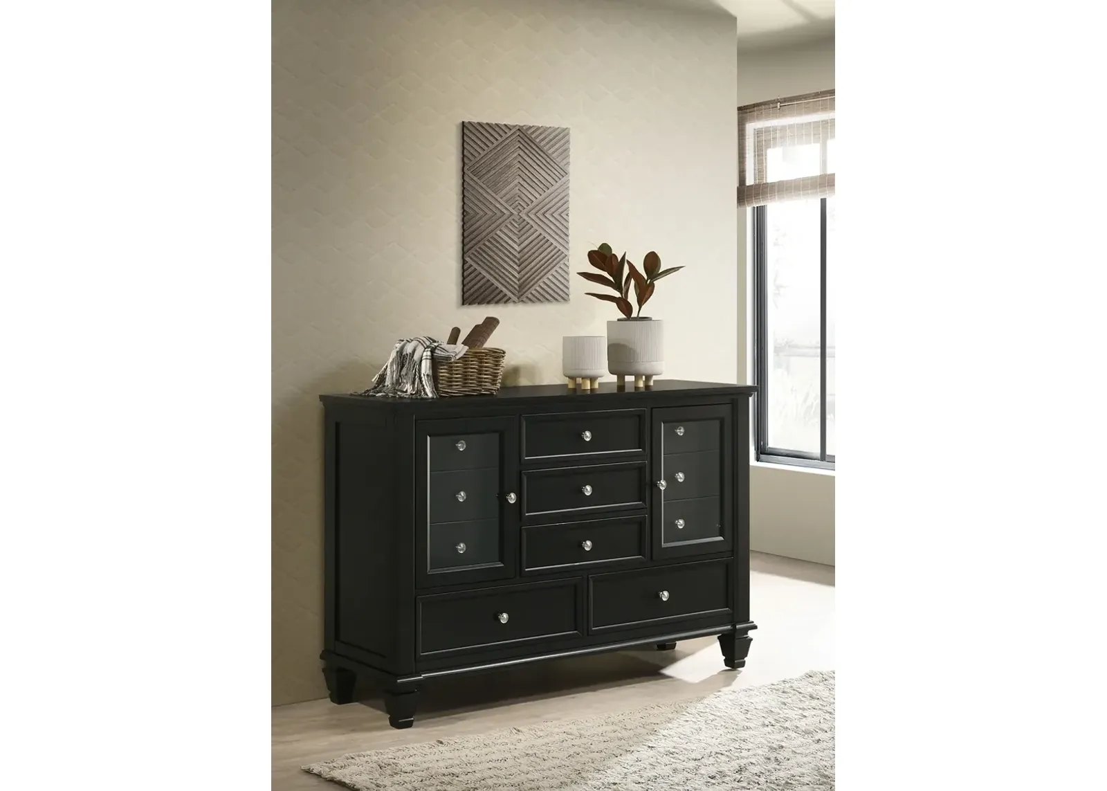 Coaster Sandy Beach 11-Drawer Dresser Black