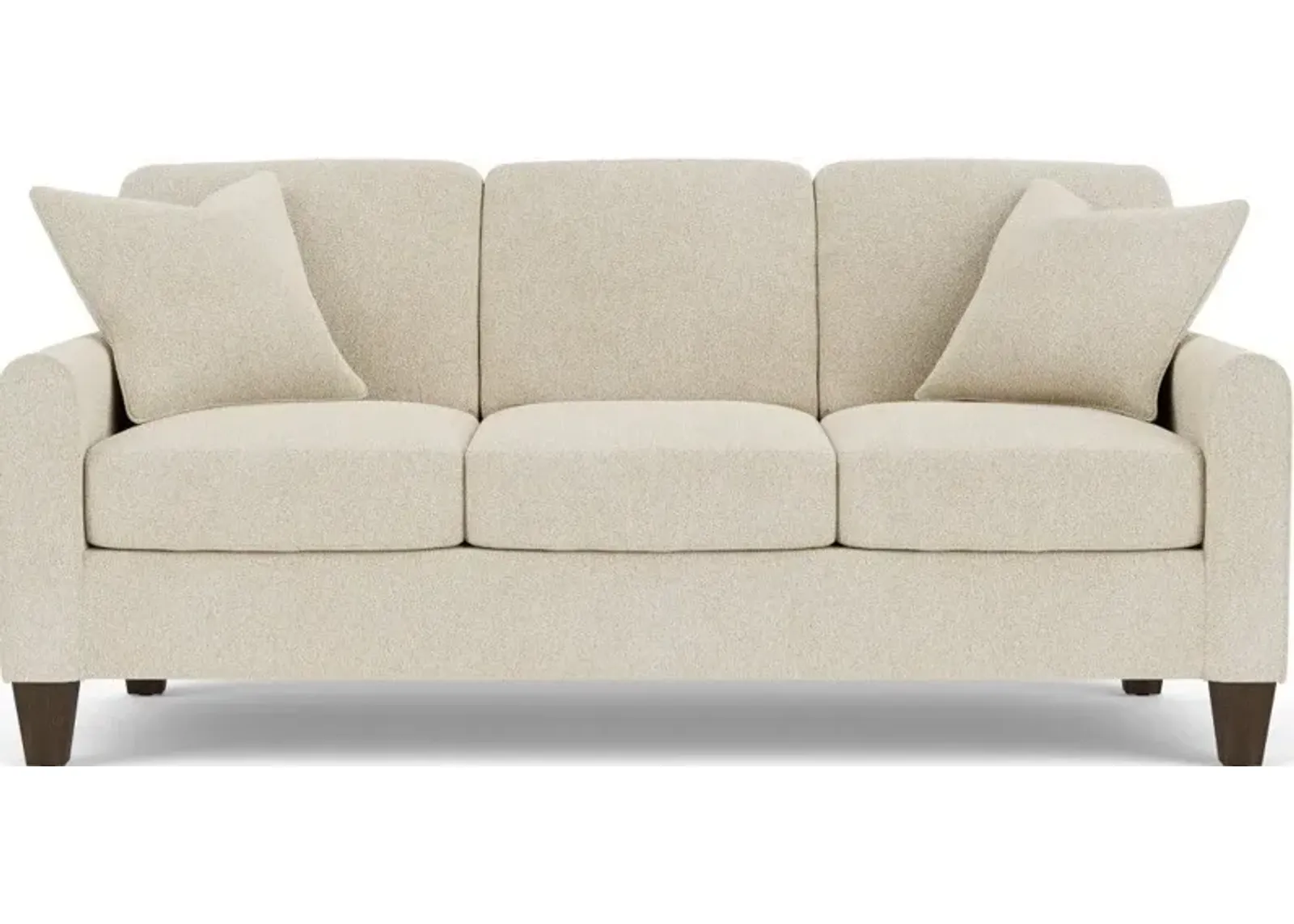 Flexsteel South Haven Transitional White Shell Sofa