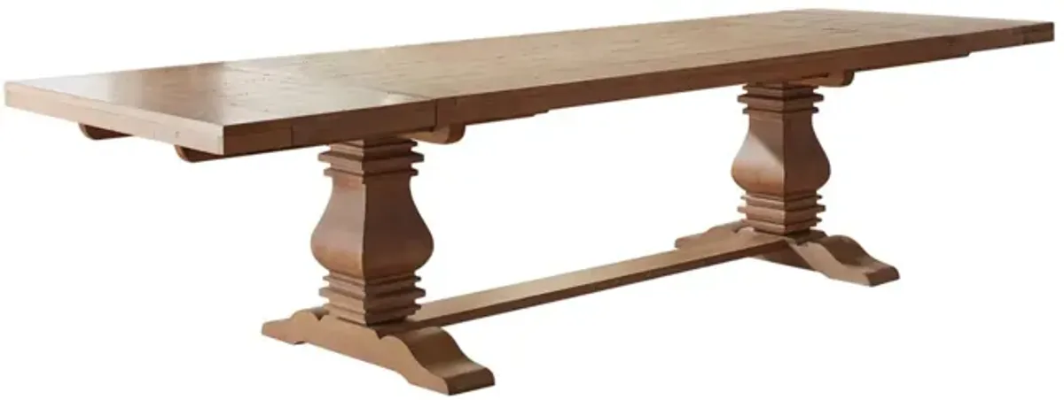 Coaster Florence 126 Inch Extension Dining Table Rustic Honey