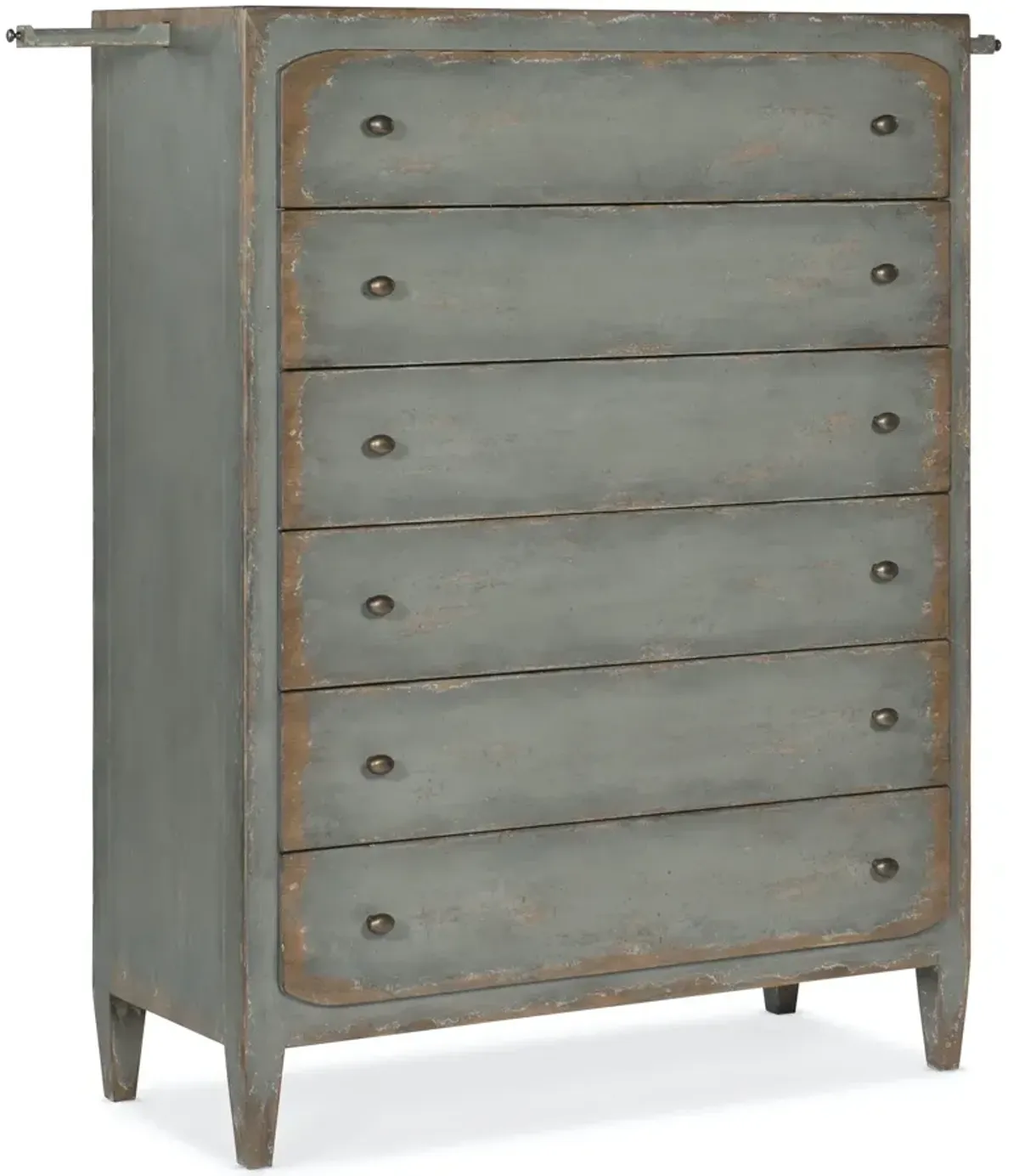 Hooker Furniture Ciao Bella 6-Drawer Chest Speckled Gray