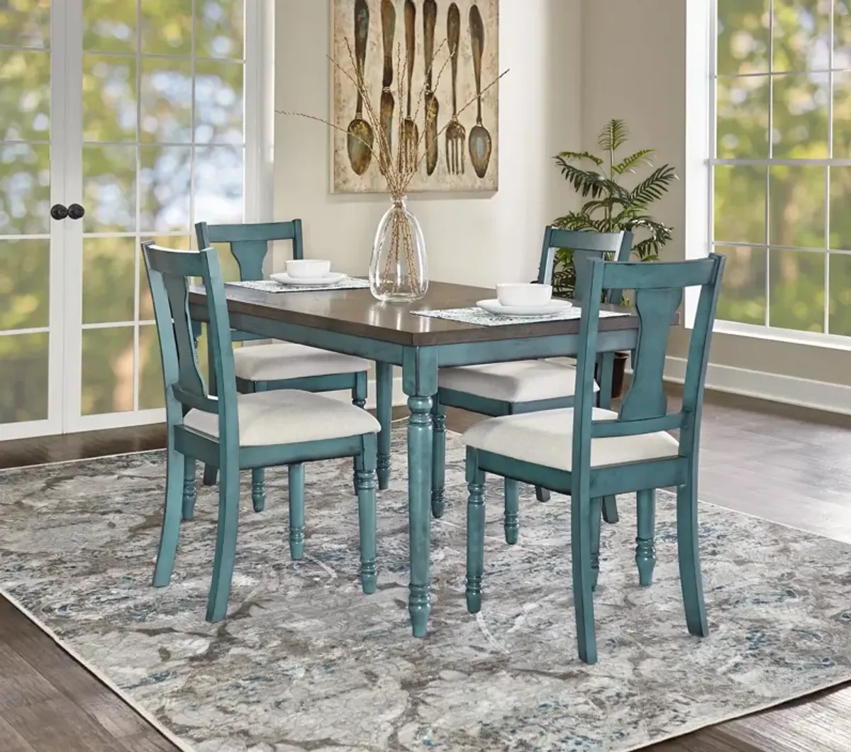 Powell Willow 5-Piece Dining Set