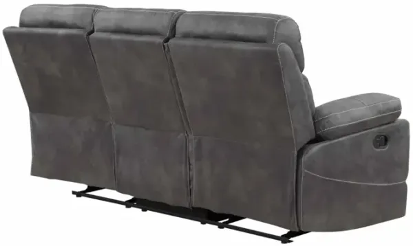 Steve Silver Rudger Moonlight Gray Manual Reclining Sofa