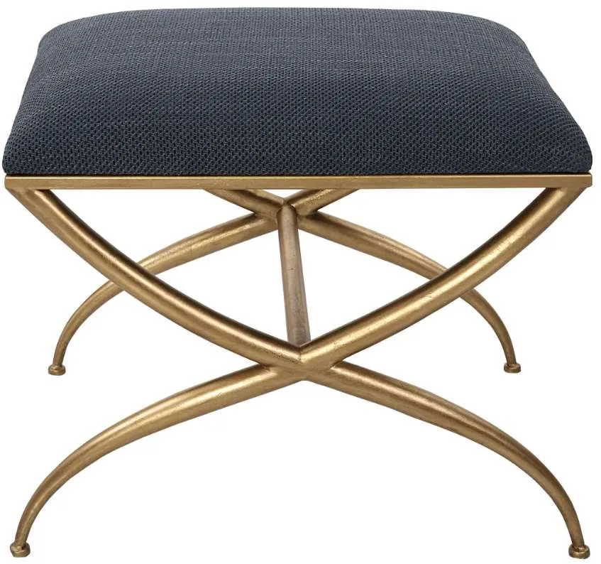 CROSSING GOLD/NAVY SMALL BENCH