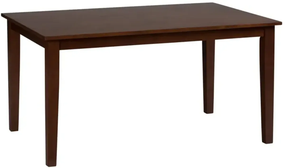 Jofran Simplicity Rectangle Dining Table Caramel