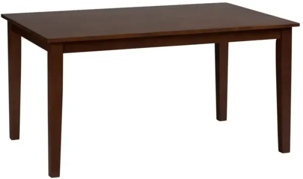Jofran Simplicity Rectangle Dining Table Caramel