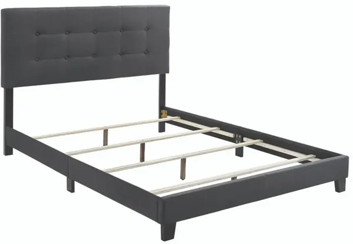 Coaster Mapes Upholstered Queen Panel Bed Charcoal