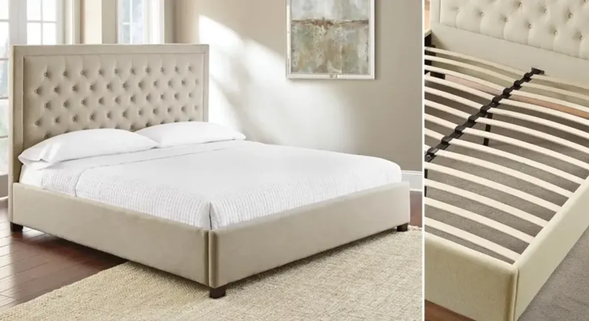 Steve Silver Isadora Queen Bed in Cream