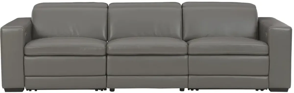 Ashley Texline Gray 3-Piece Power Reclining Sofa