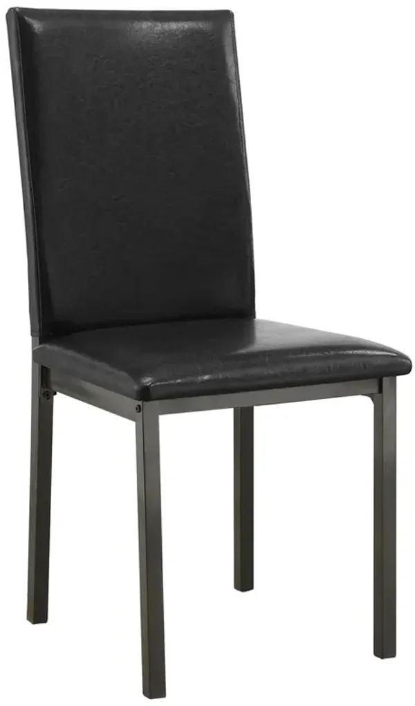 Coaster Garza Upholstered Dining Side Chair Black