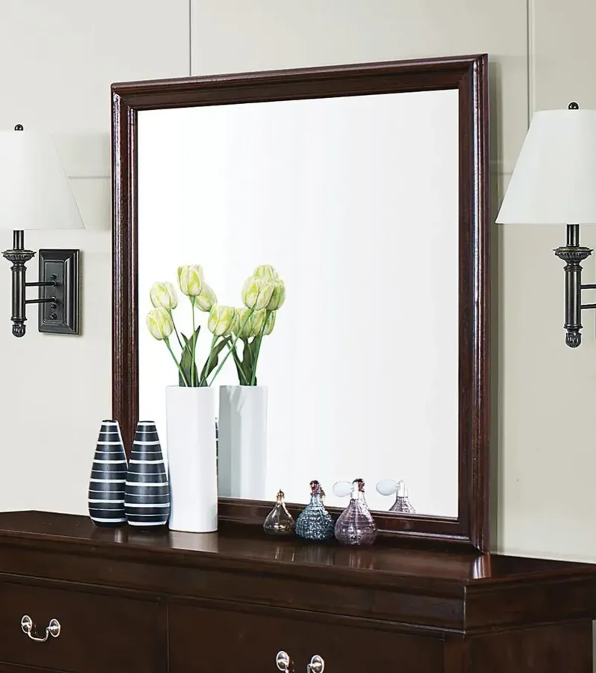 Coaster Louis Philippe Dresser Mirror Cappuccino