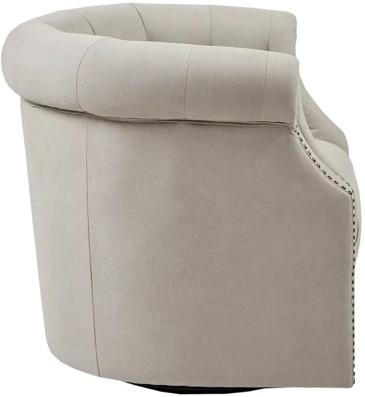 Olliix Madison Park Beige Owen Swivel Chair