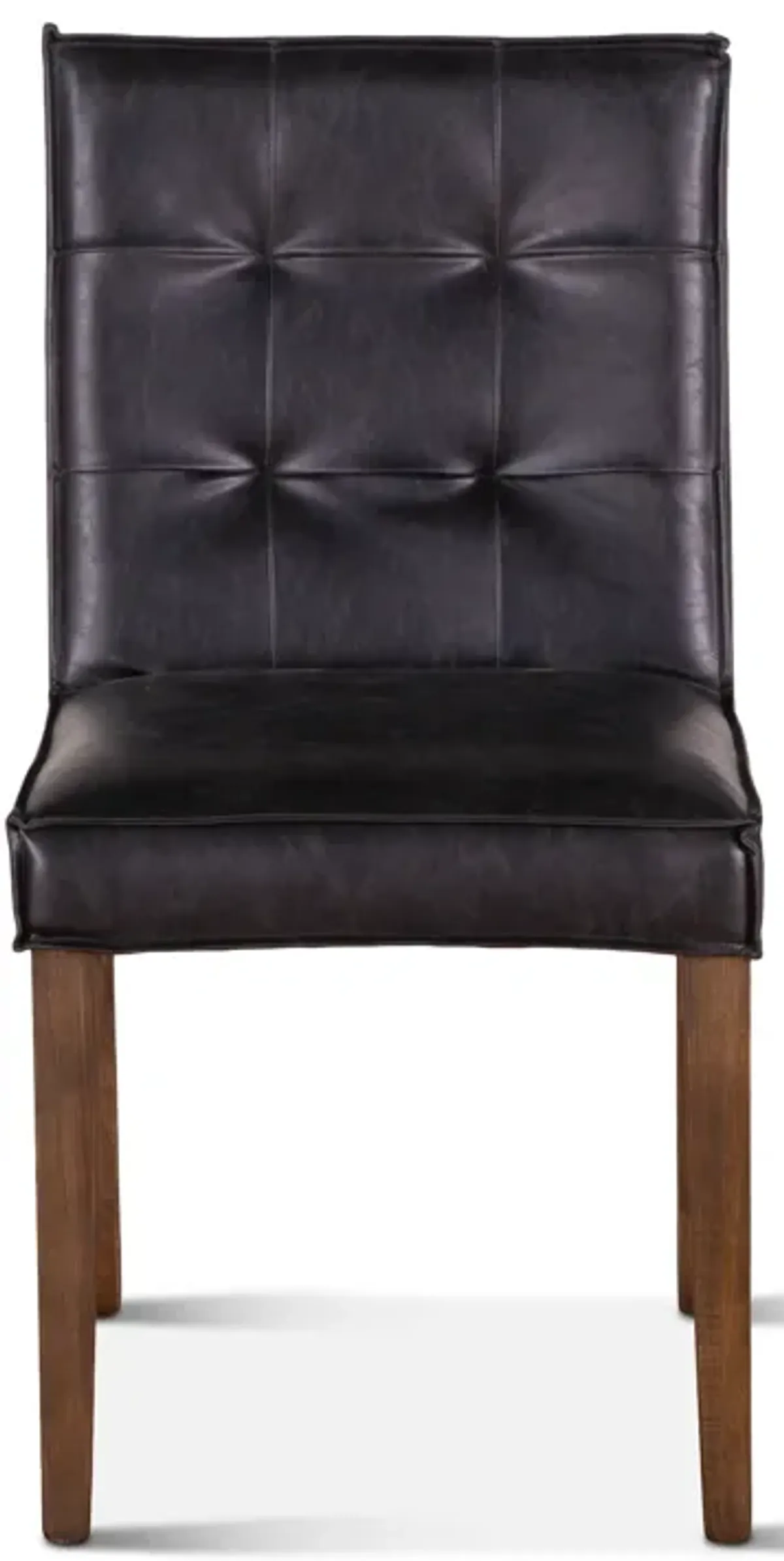 Home Trends Design Grosvenor Black Eco-Friendly Leather Dining Chair