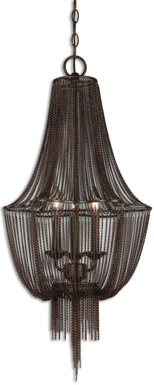 Uttermost Lezzeno Bronze Chandelier