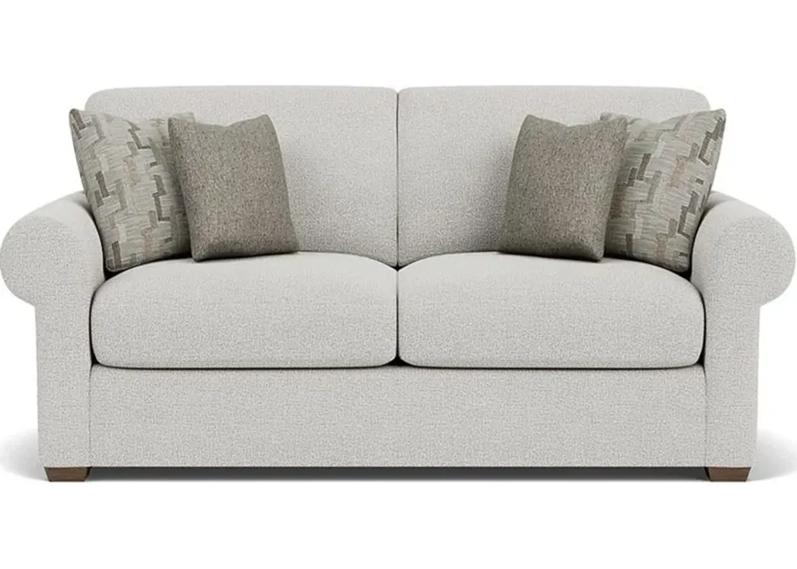 Flexsteel Randall Silver Glacier Two-Cushion Sofa