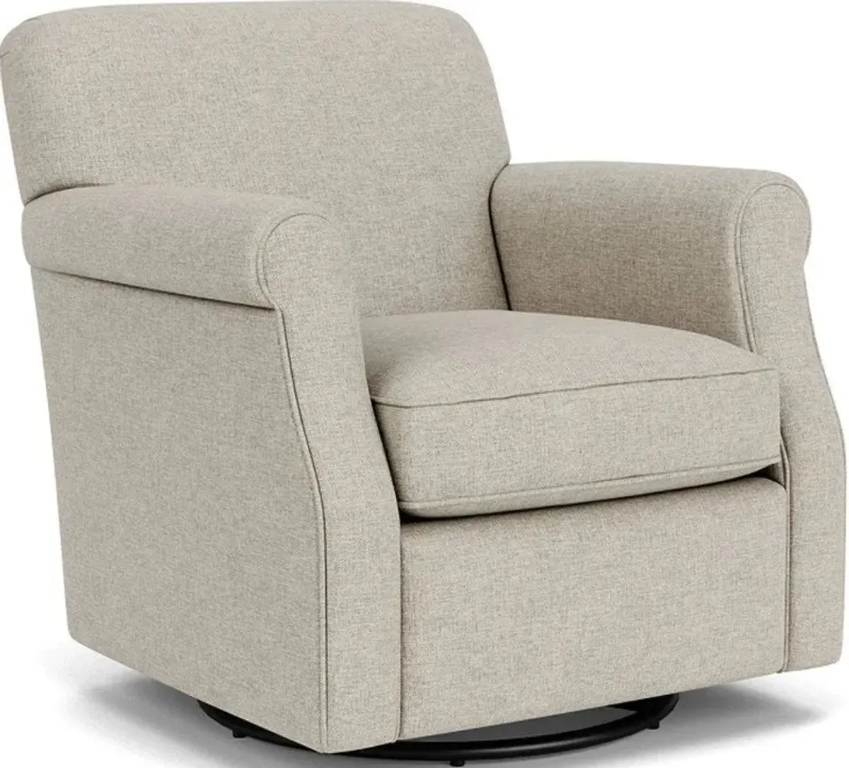 Flexsteel South Haven Silver Driftwood Swivel Chair