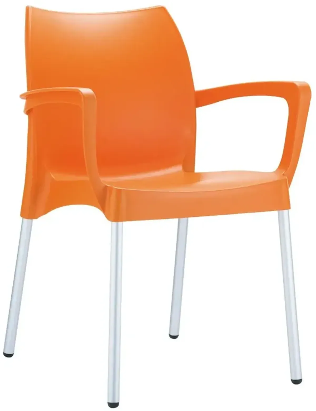 Compamia Dolce Resin Outdoor Arm Patio Chair Orange