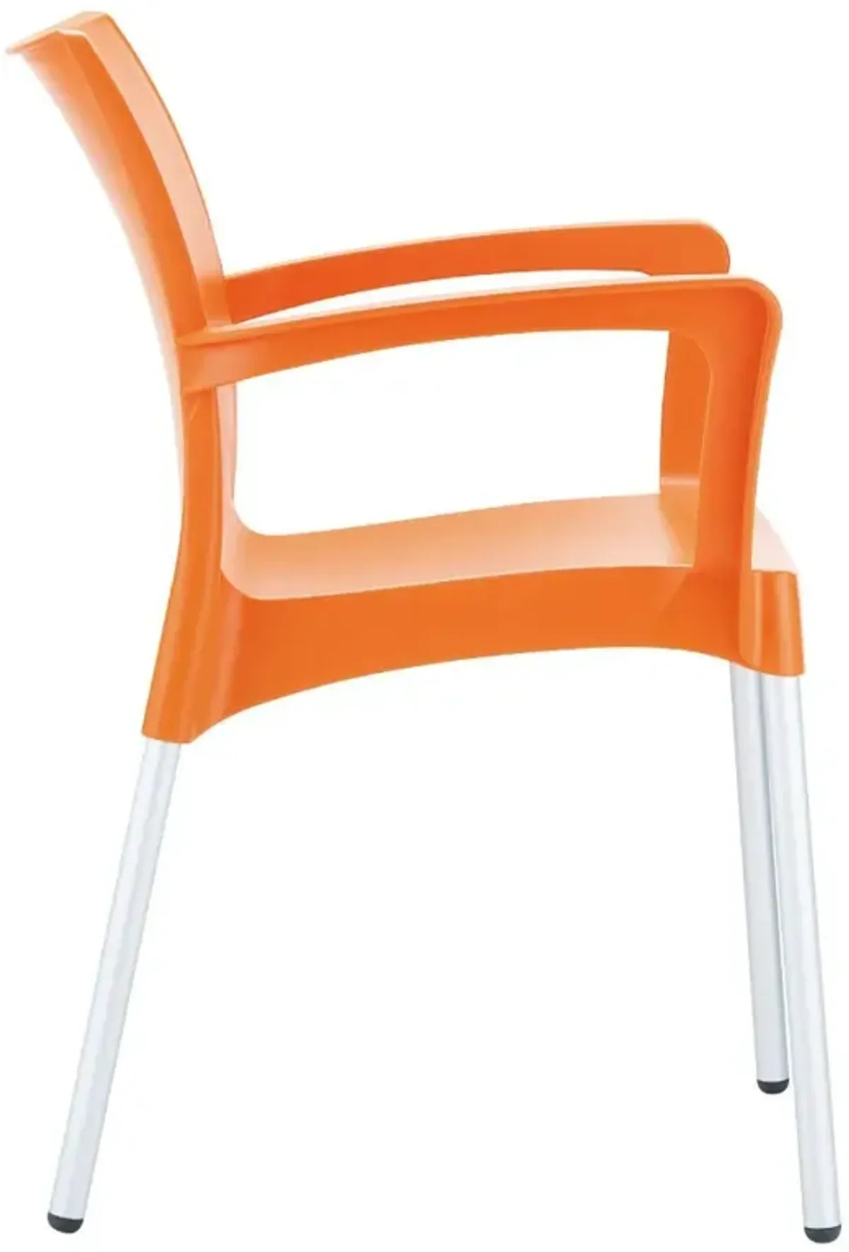 Compamia Dolce Resin Outdoor Arm Patio Chair Orange