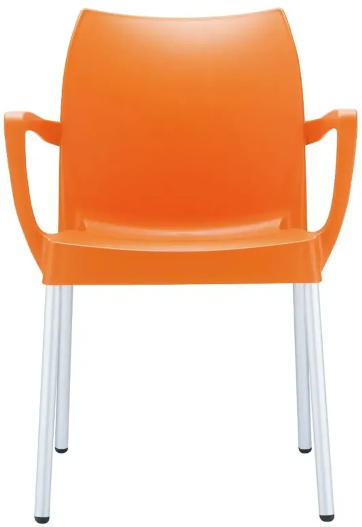 Compamia Dolce Resin Outdoor Arm Patio Chair Orange