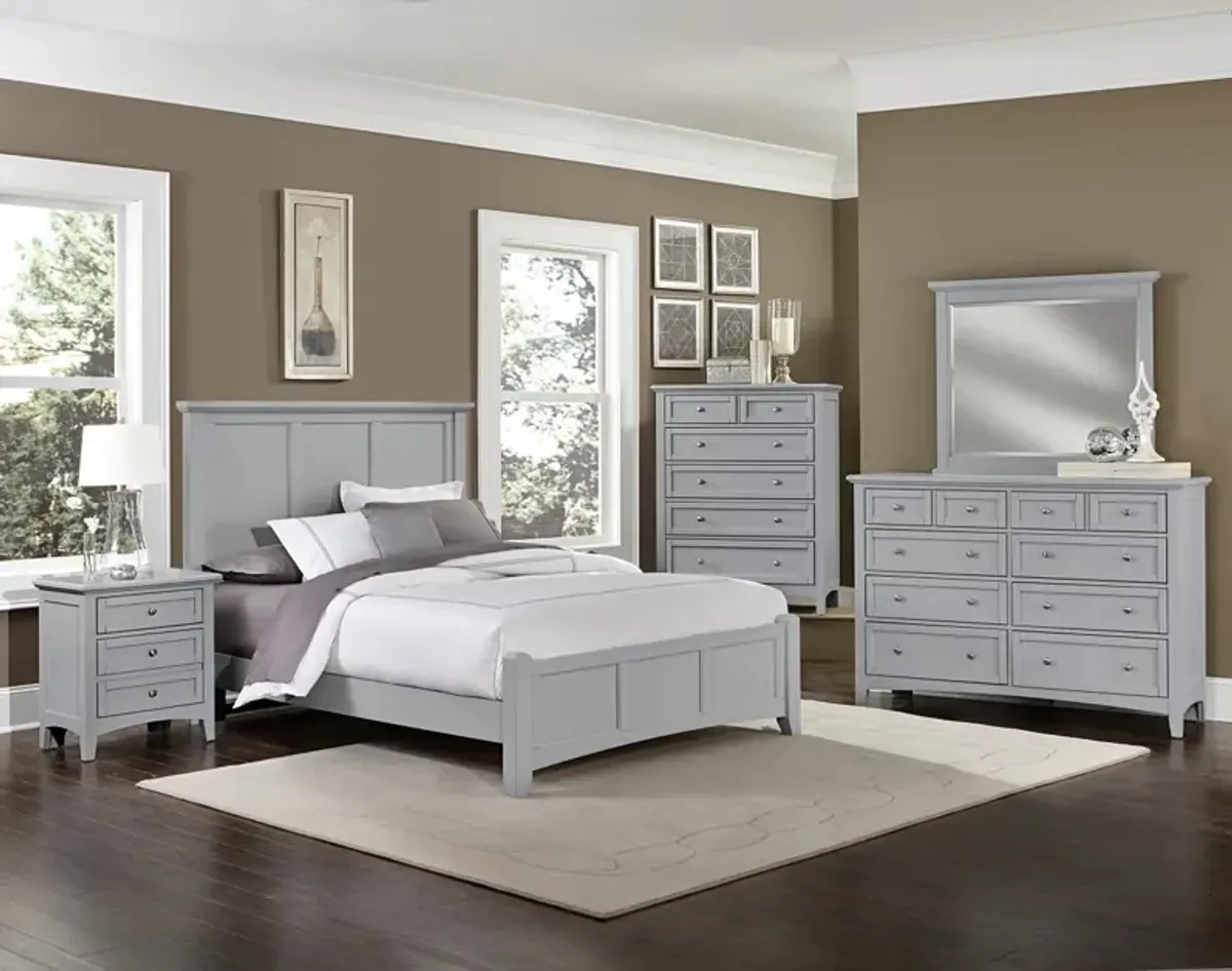 Vaughan-Bassett Bonanza Gray Triple 8-Drawer Dresser