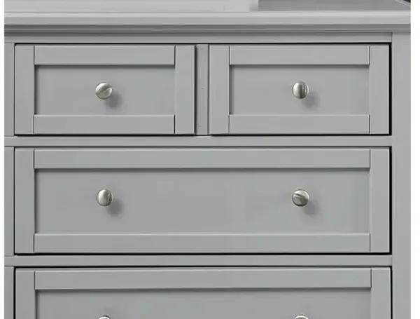 Vaughan-Bassett Bonanza Gray Triple 8-Drawer Dresser