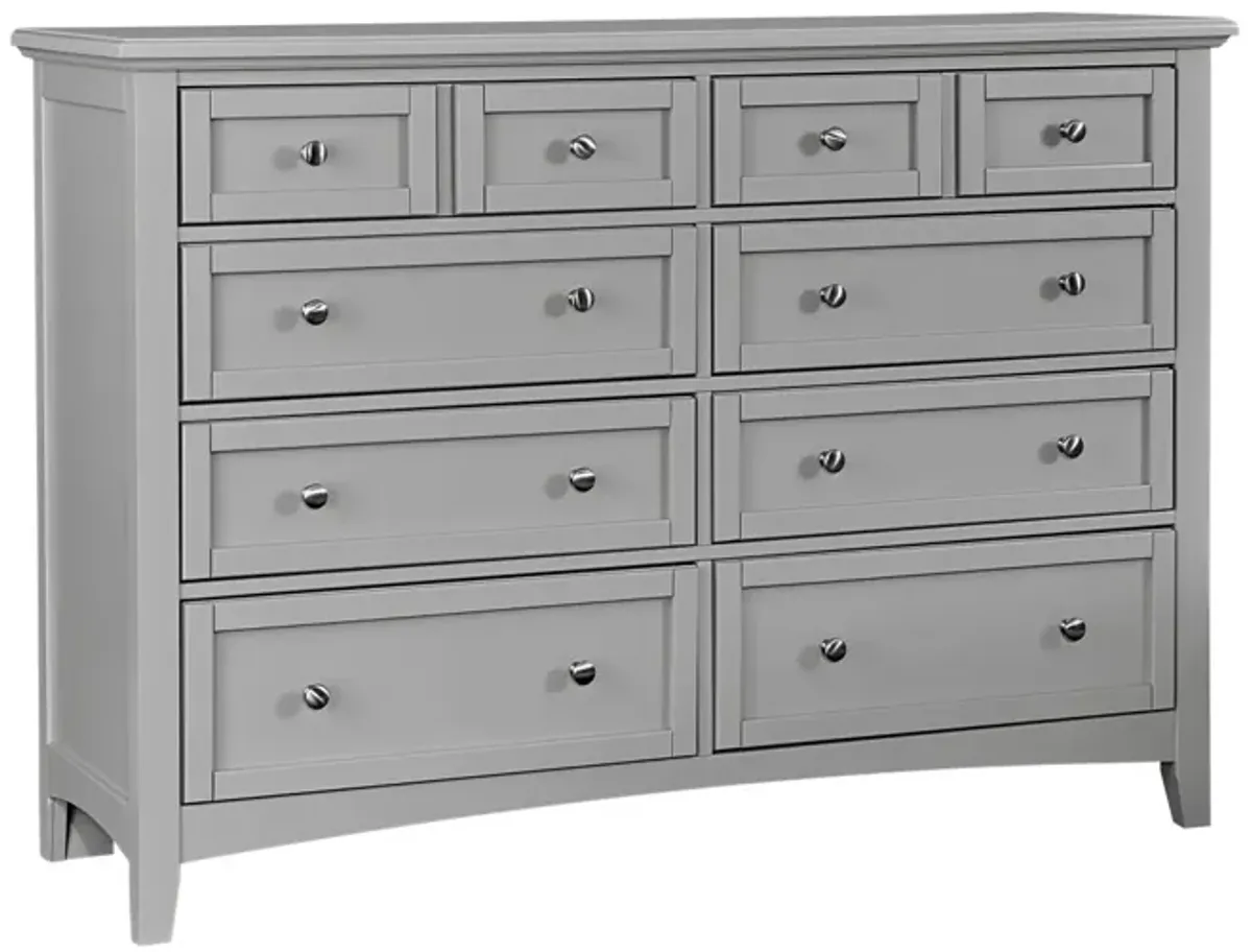 Vaughan-Bassett Bonanza Gray Triple 8-Drawer Dresser