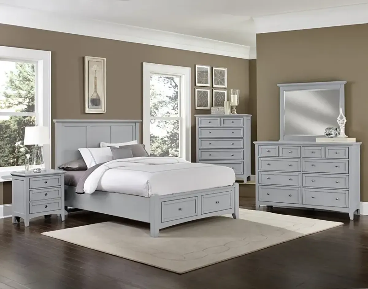 Vaughan-Bassett Bonanza Gray Triple 8-Drawer Dresser