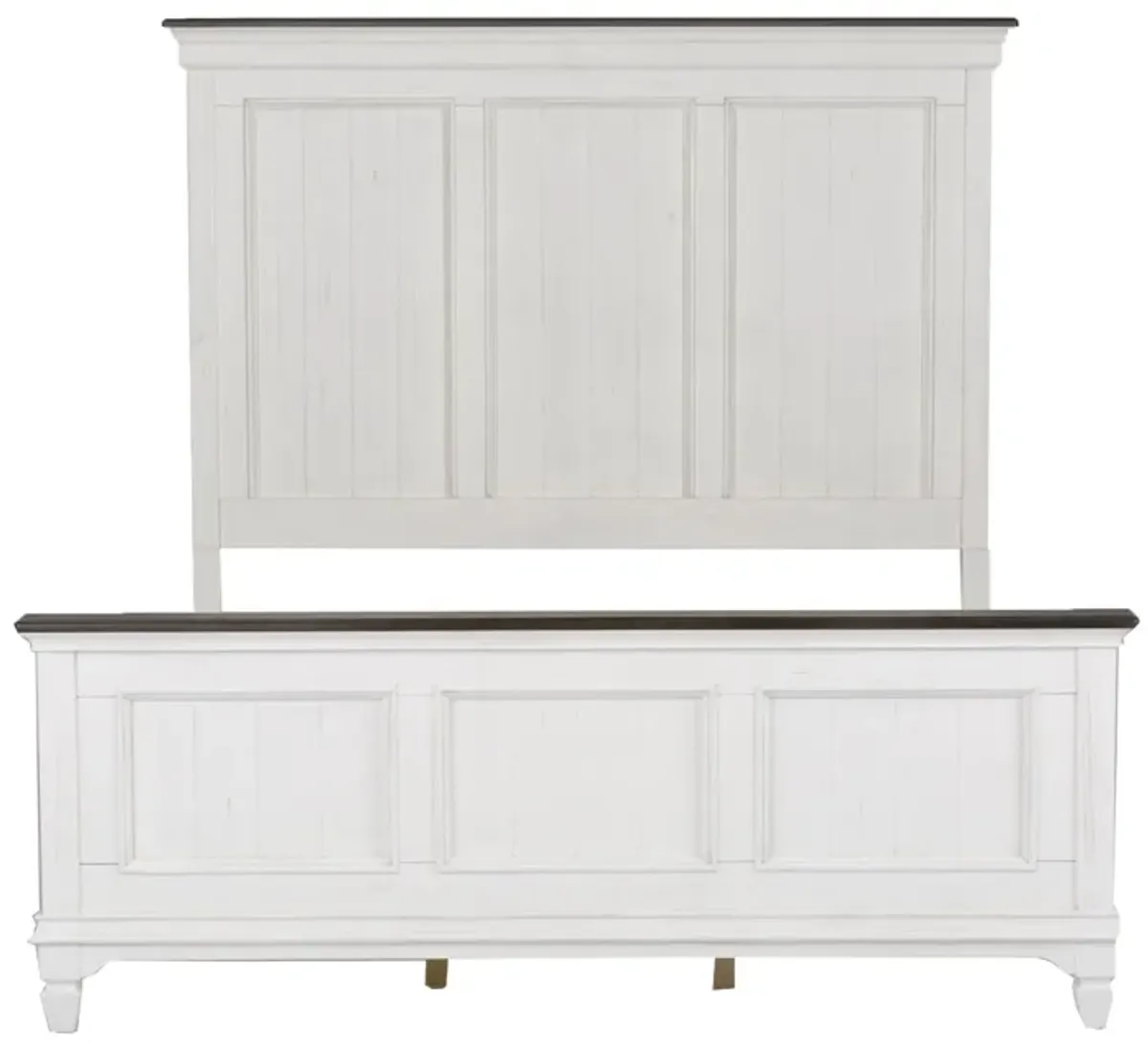 Liberty Furniture Complete King Bedroom Set Panel Bed, Dresser, Mirror & Chest Allyson Park