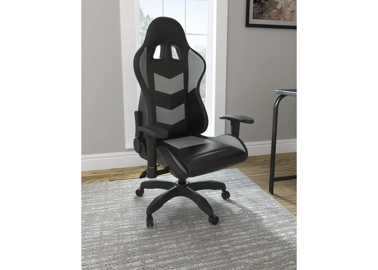 Ashley Lynxtyn Black/Gray Home Office Desk Chair