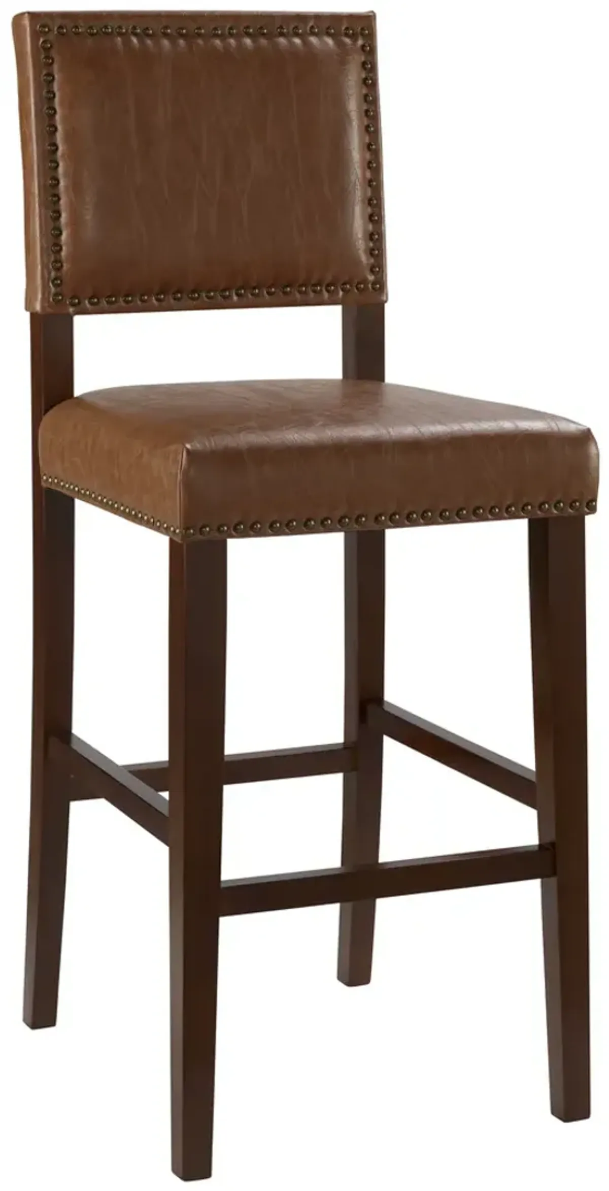 Linon 30 Inch Brook Bar Stool Caramel