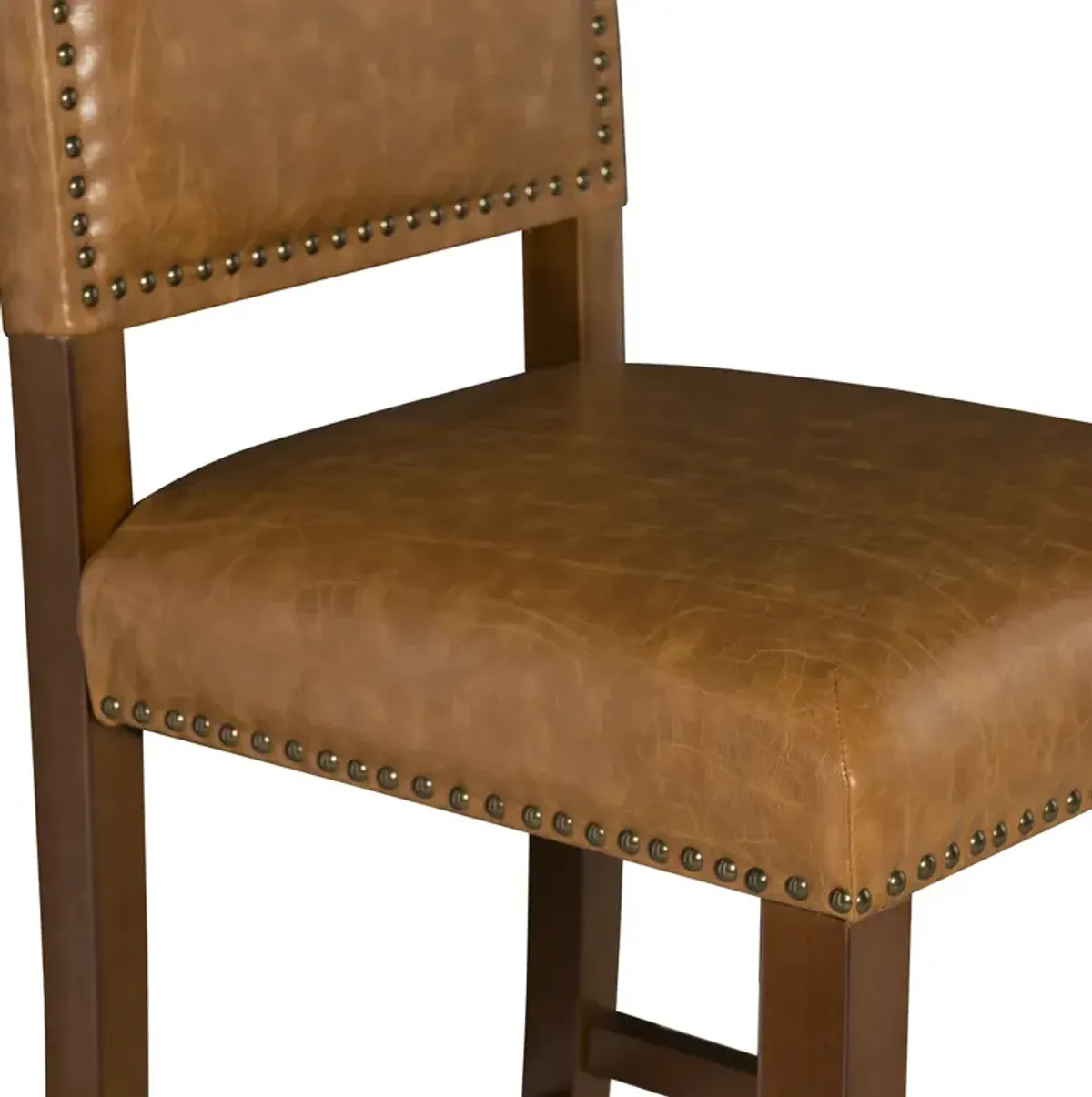 Linon 30 Inch Brook Bar Stool Caramel