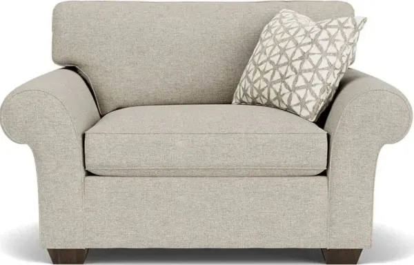 Flexsteel Vail Silver Driftwood Oversized Chair & a Half
