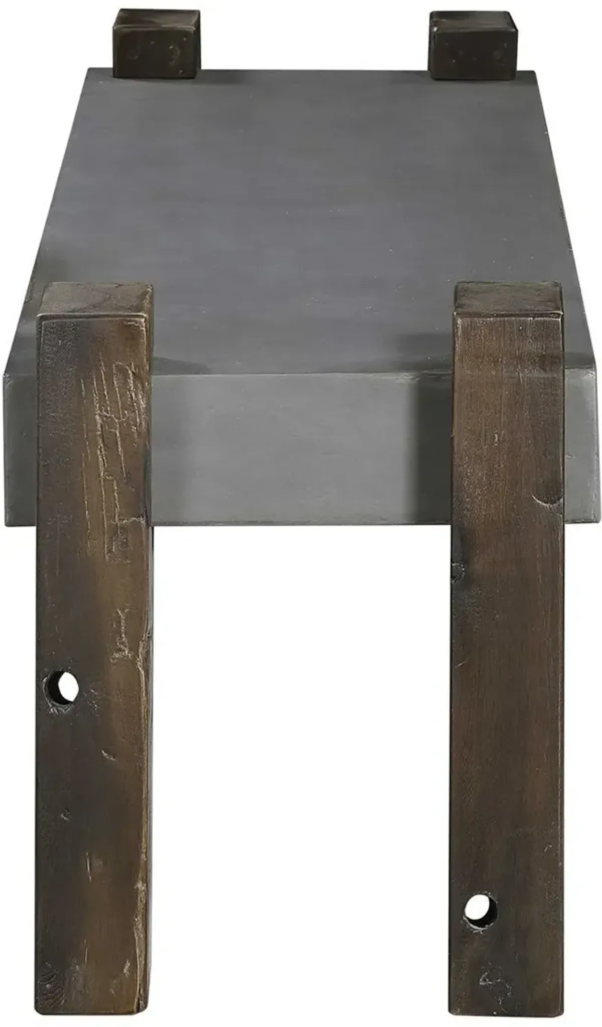 Uttermost Lavin Gray Industrial Concrete Bench