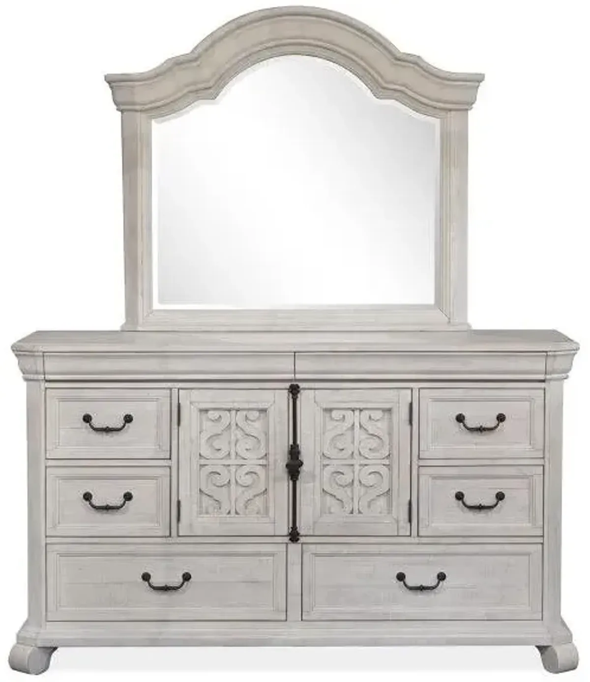 Magnussen Wood Shaped Mirror Bronwyn