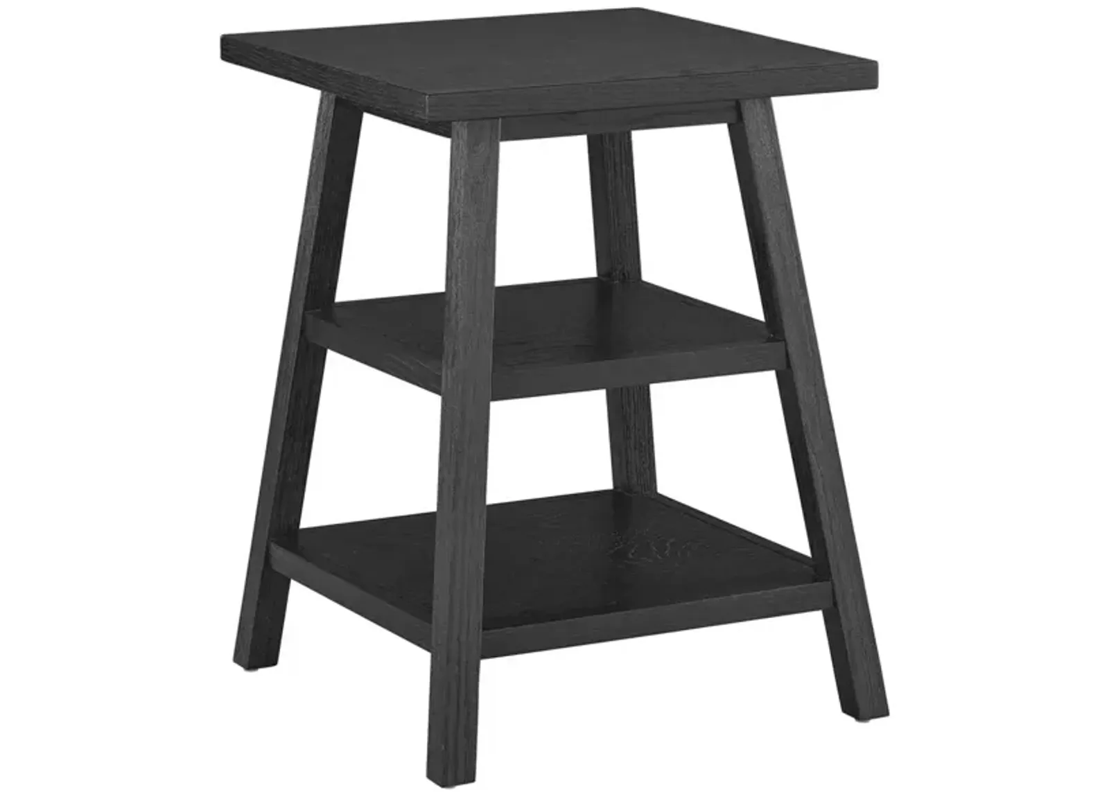 Universal Modern Farmhouse Black Square End Table