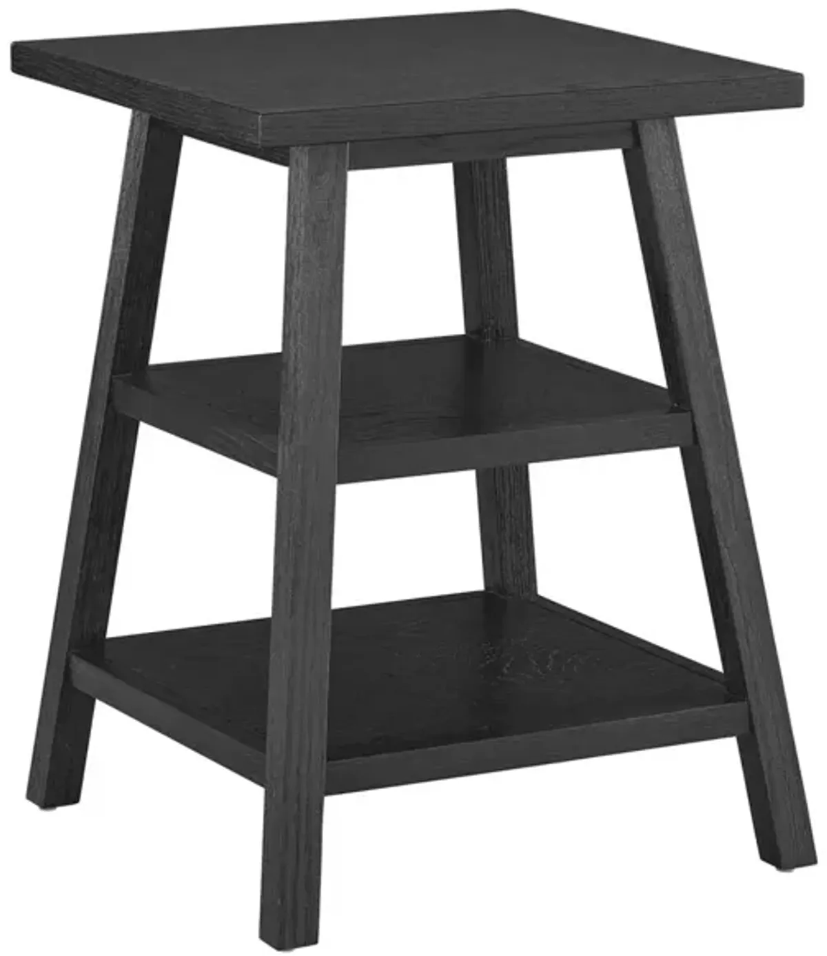 Universal Modern Farmhouse Black Square End Table