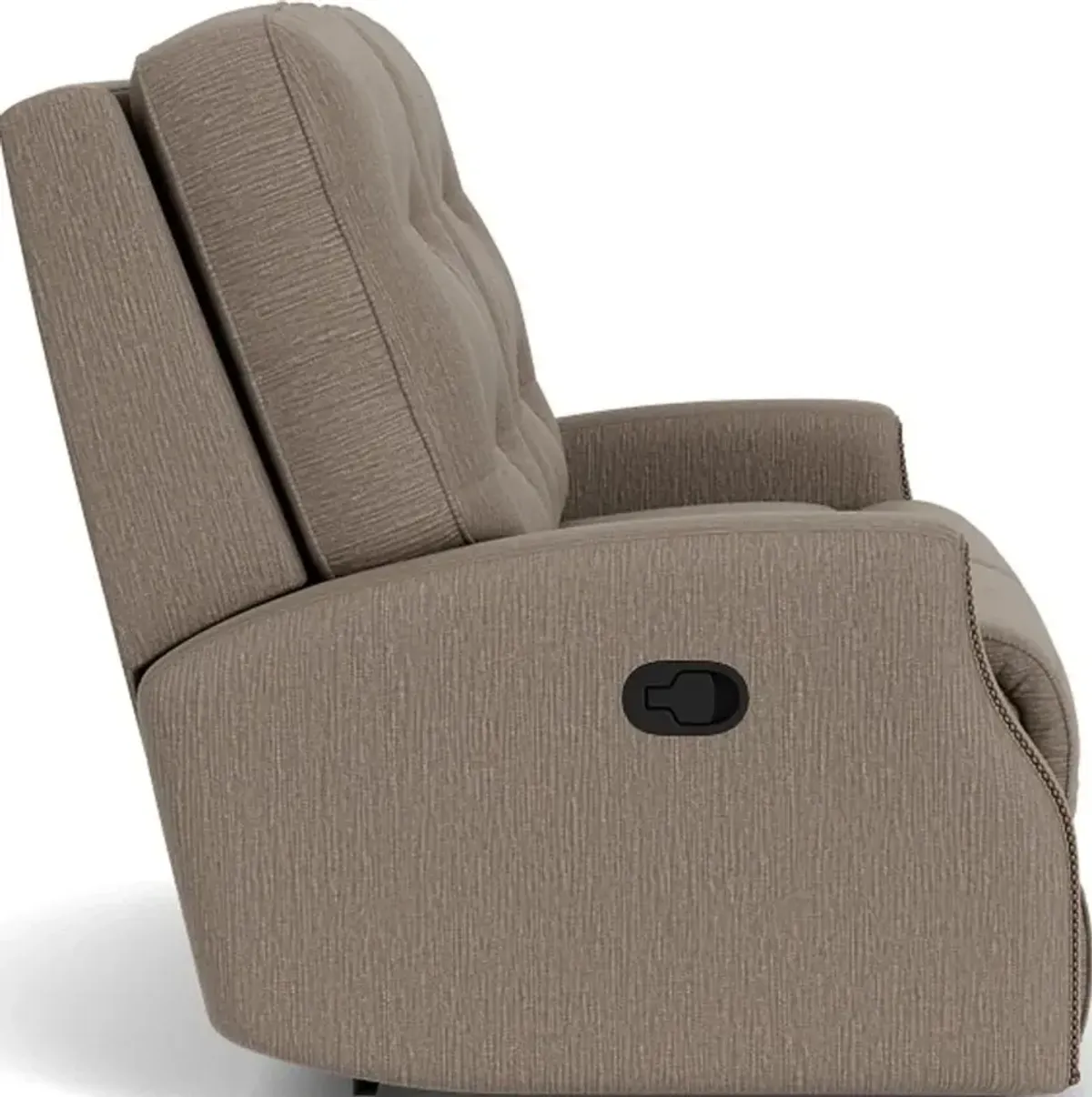 Flexsteel Devon Brown Pewter Reclining Loveseat