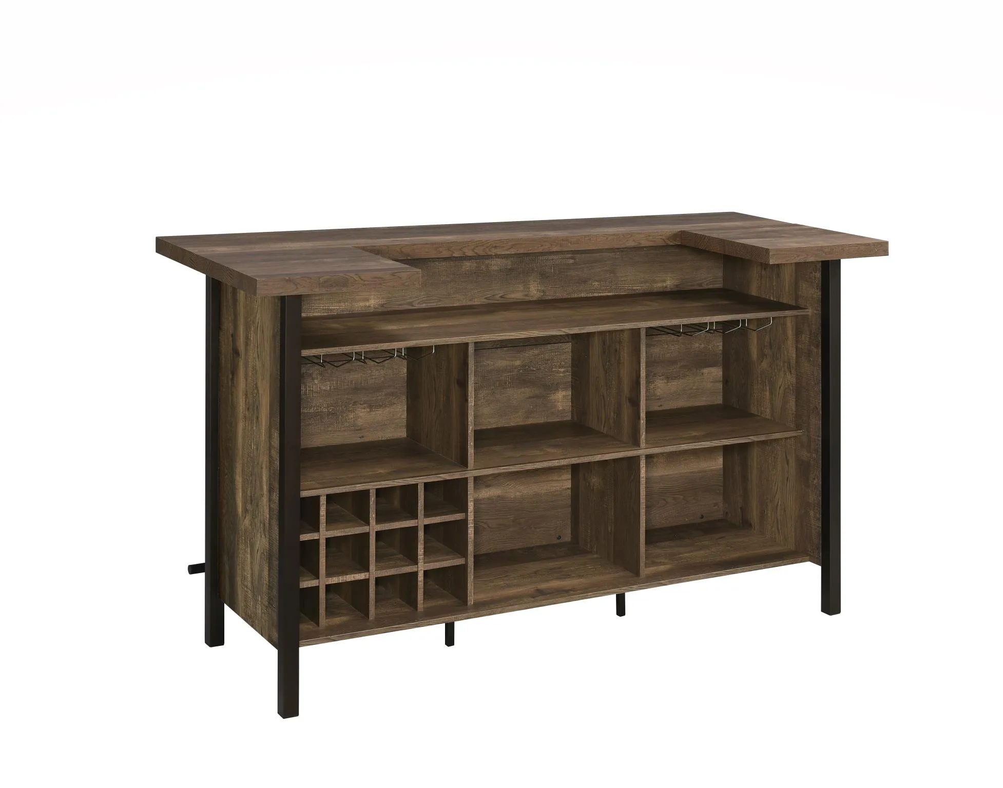 BAR UNIT RUSTIC OAK BROWN